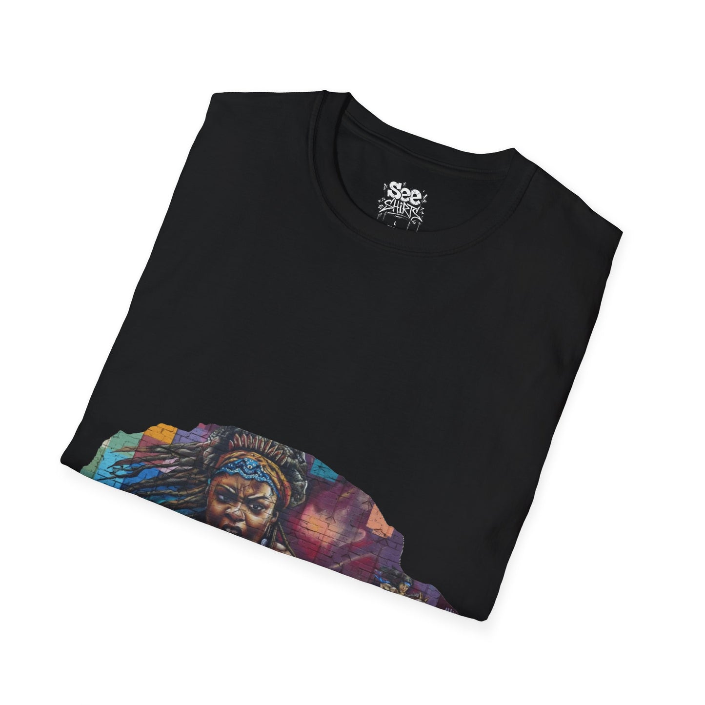 Warrior Woman T - Dynamic Graffiti ART Unisex Tee Shirt