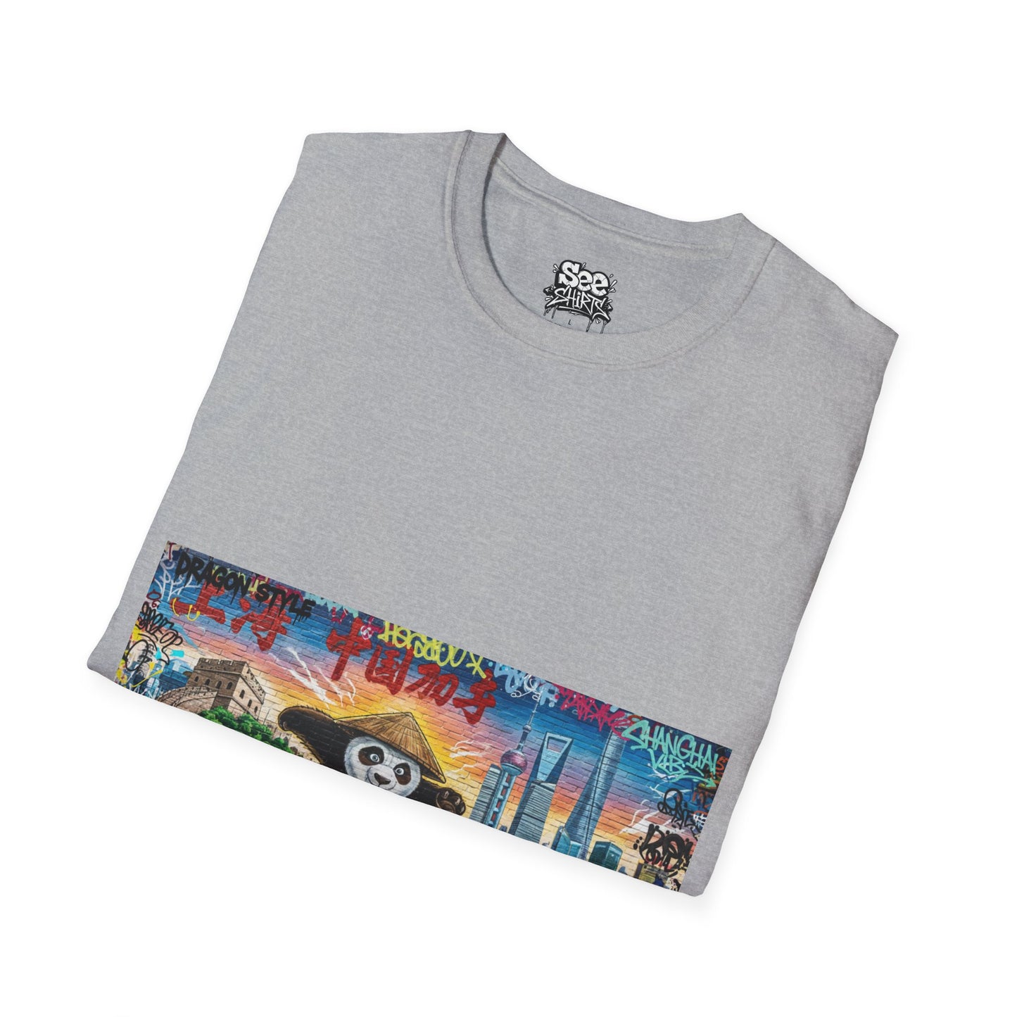 Shanghai T - Dynamic Graffiti ART Unisex Tee Shirt
