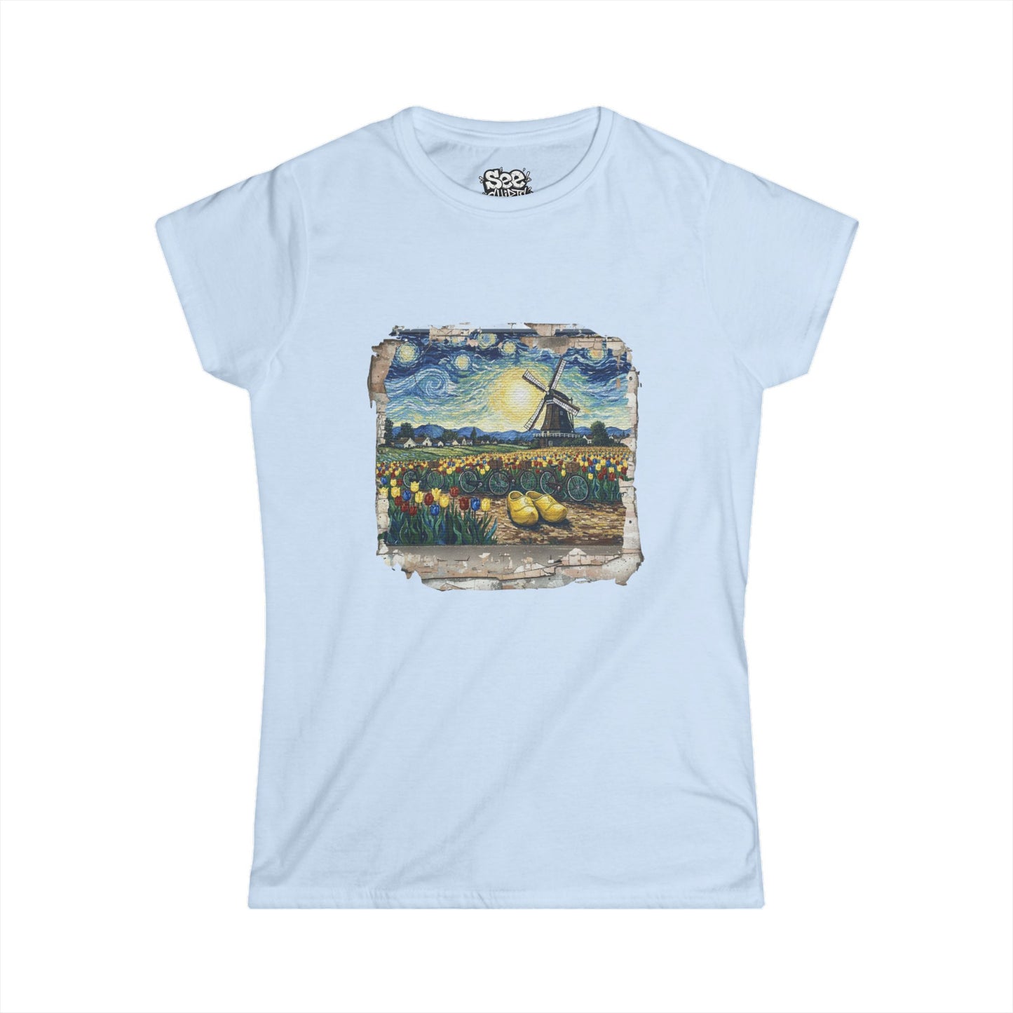 Amsterdam W - Dynamic Graffiti ART Women T Shirt