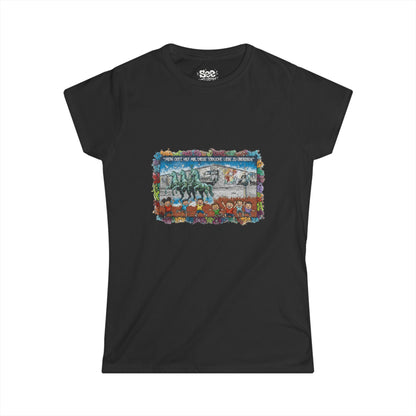 Berlin W - Dynamic Graffiti ART Women T Shirt