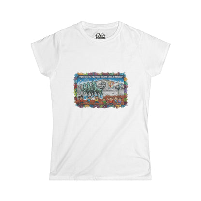 Berlin W - Dynamic Graffiti ART Women T Shirt