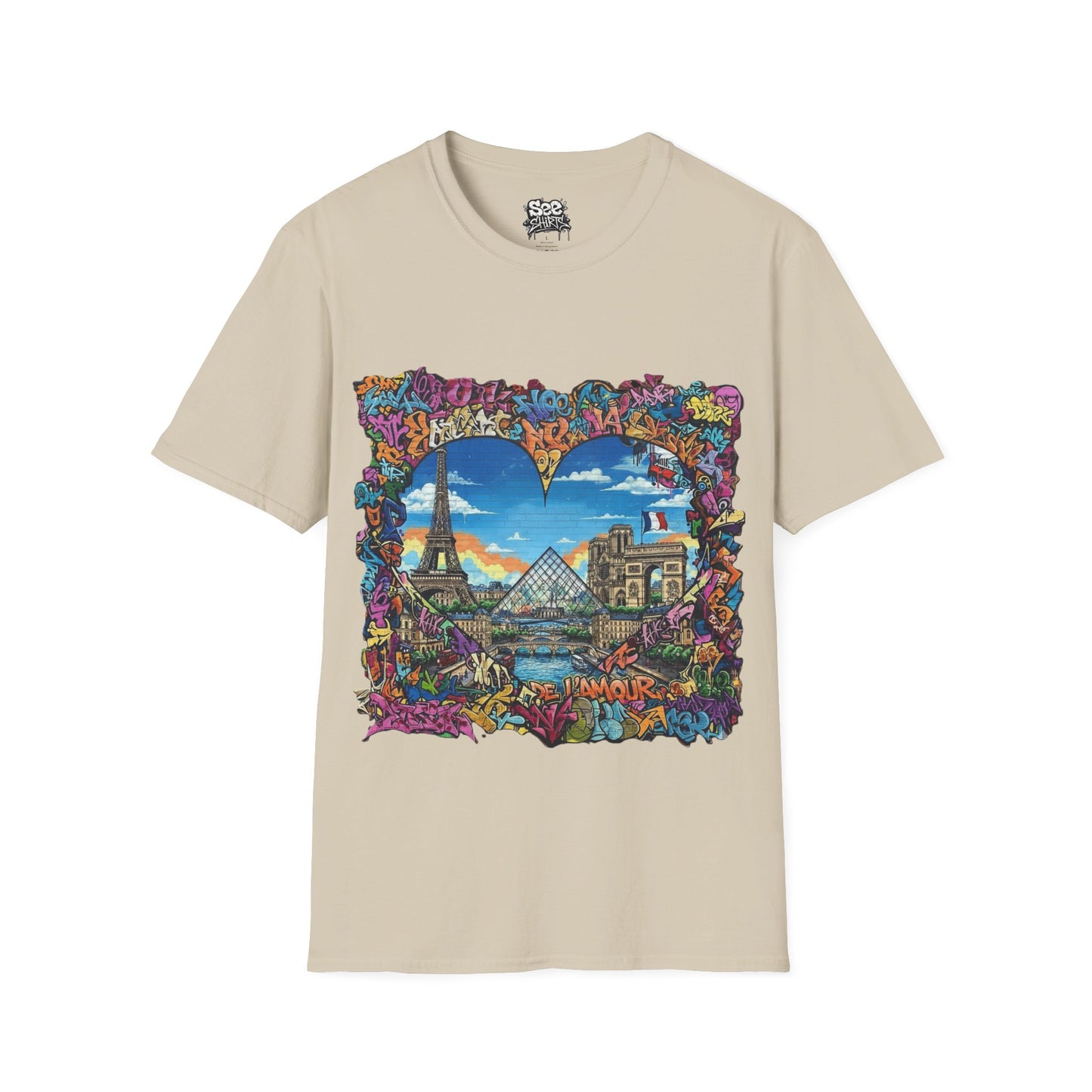 Paris T - Dynamic Graffiti ART Unisex Tee Shirt