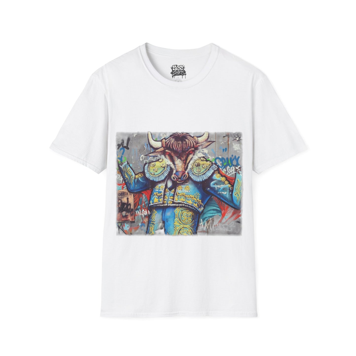 King Bull T - Dynamic Graffiti ART Unisex Tee Shirt