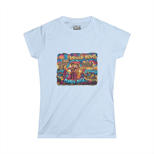 Mumbai W - Dynamic Graffiti ART Women T Shirt
