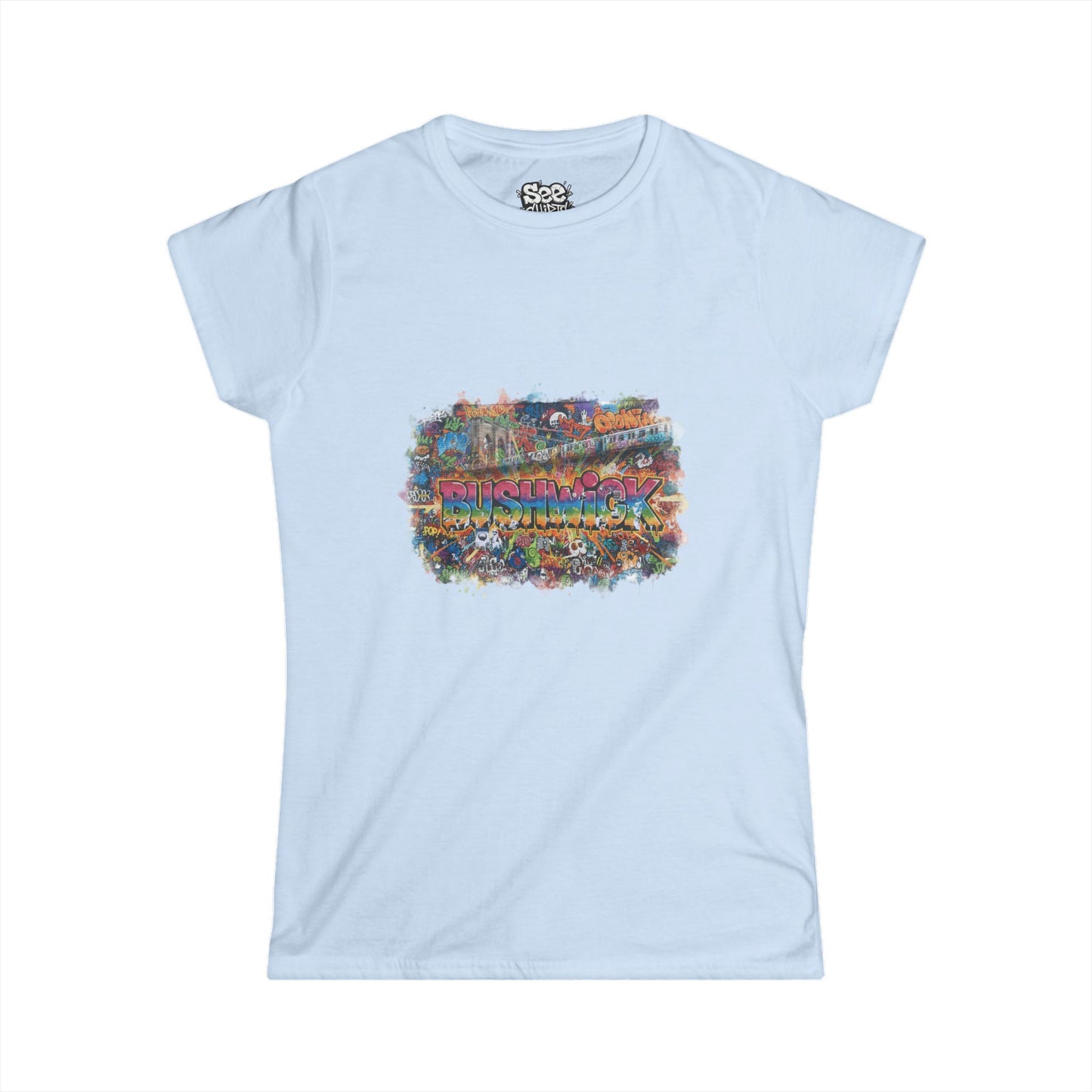 New York W - Dynamic Graffiti ART Women T Shirt