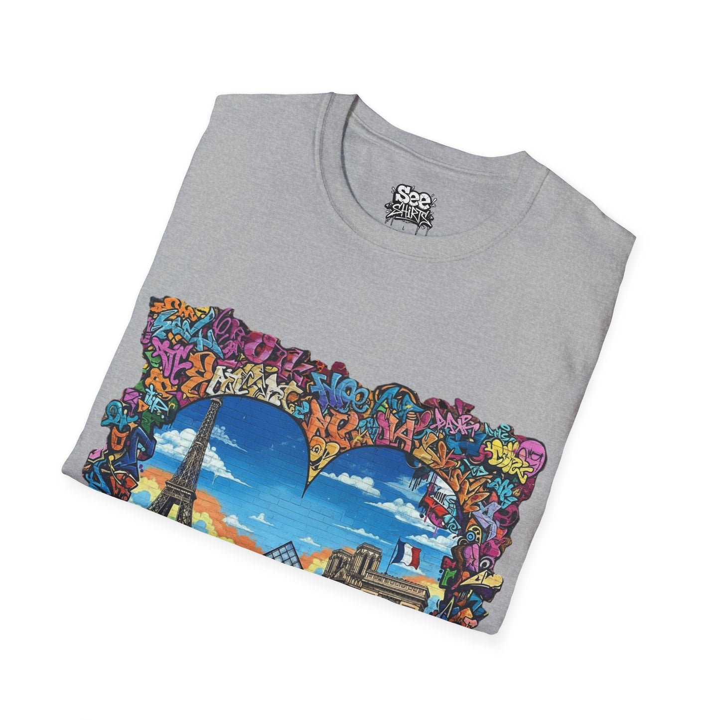 Paris T - Dynamic Graffiti ART Unisex Tee Shirt