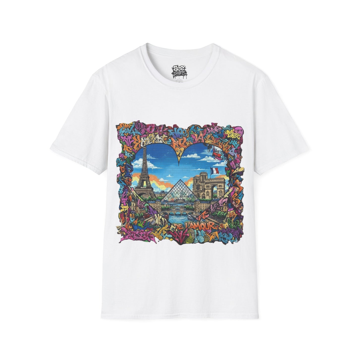 Paris T - Dynamic Graffiti ART Unisex Tee Shirt
