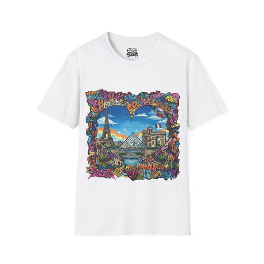 Paris T - Dynamic Graffiti ART Unisex Tee Shirt