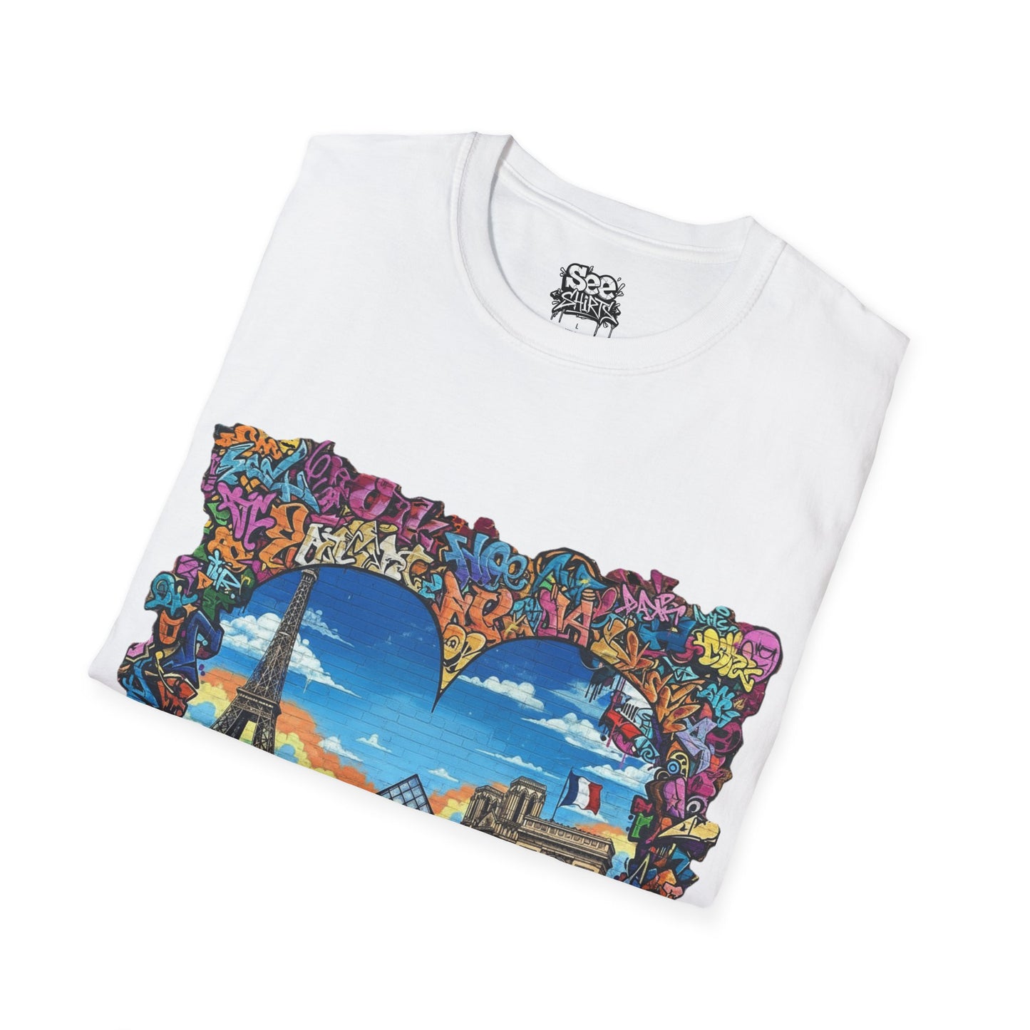 Paris T - Dynamic Graffiti ART Unisex Tee Shirt
