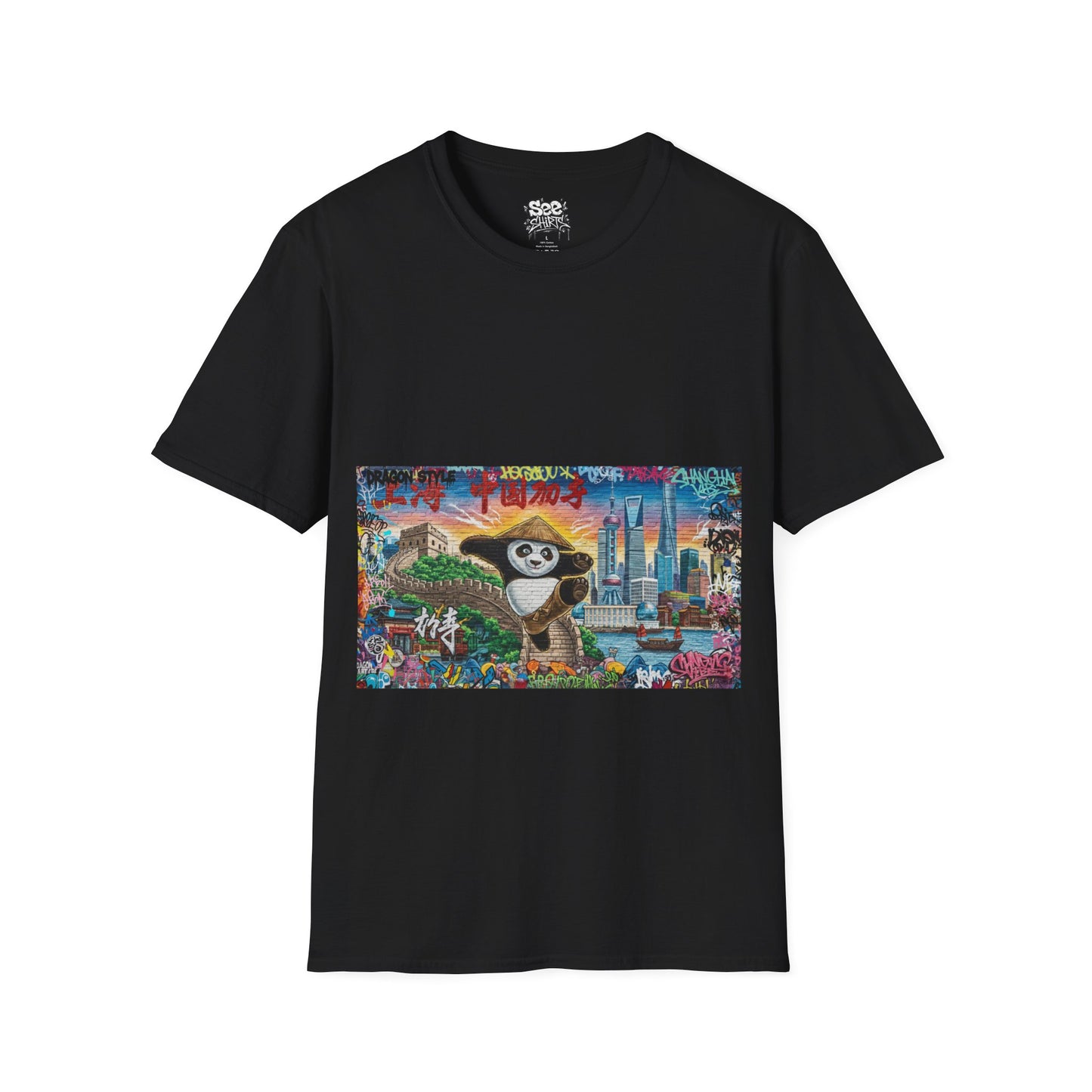 Shanghai T - Dynamic Graffiti ART Unisex Tee Shirt