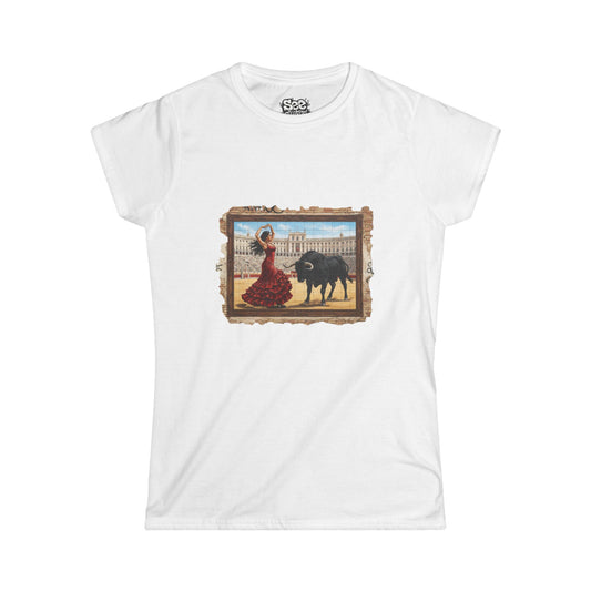 Madrid W - Dynamic Graffiti ART Women T Shirt
