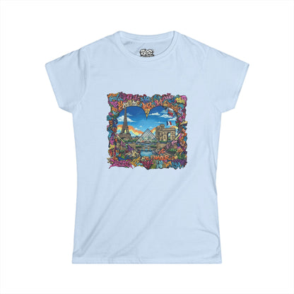 Paris W - Dynamic Graffiti ART Women T Shirt