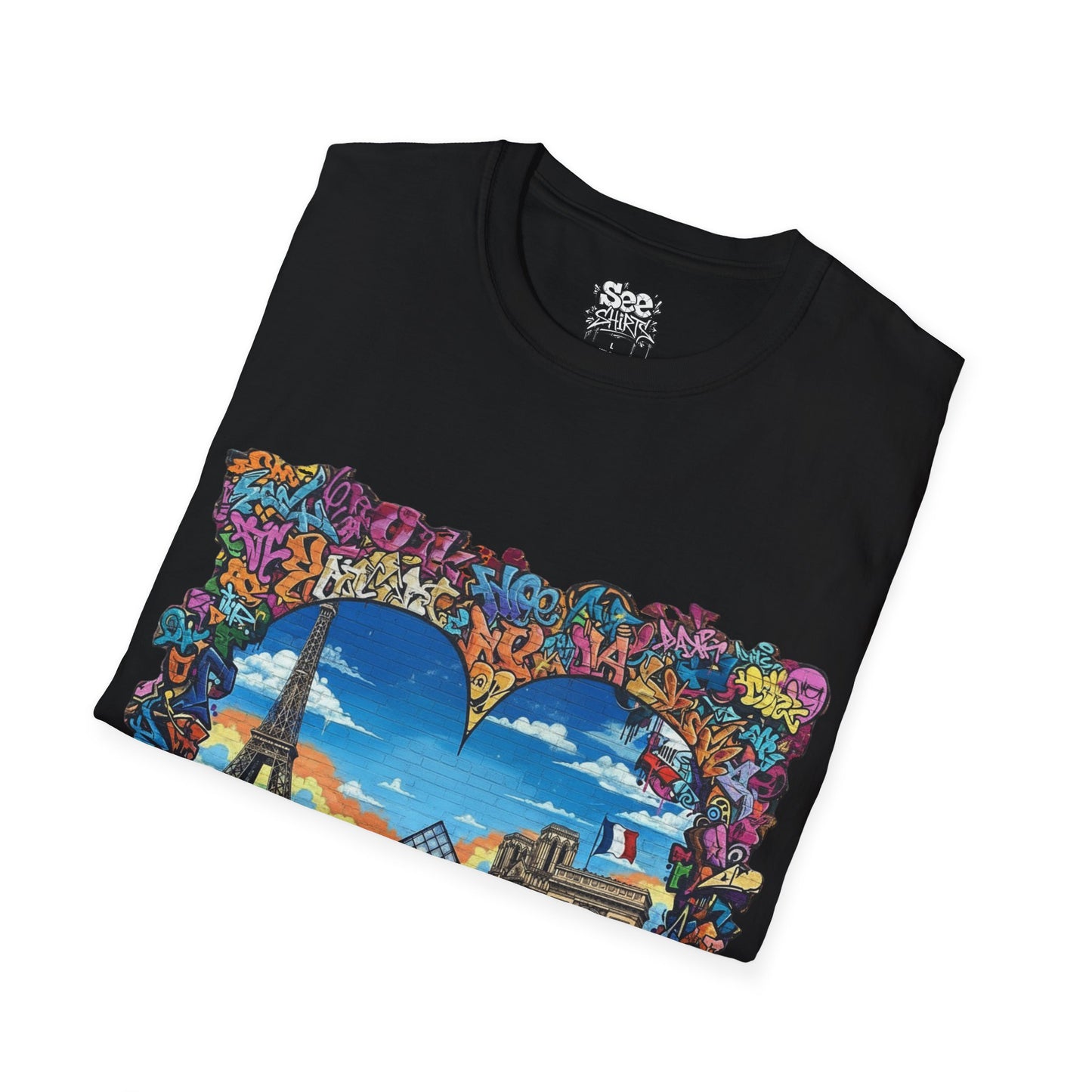 Paris T - Dynamic Graffiti ART Unisex Tee Shirt