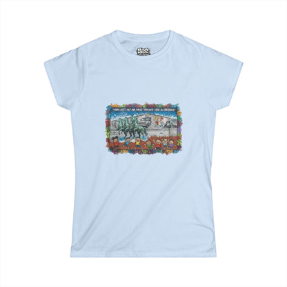 Berlin W - Dynamic Graffiti ART Women T Shirt