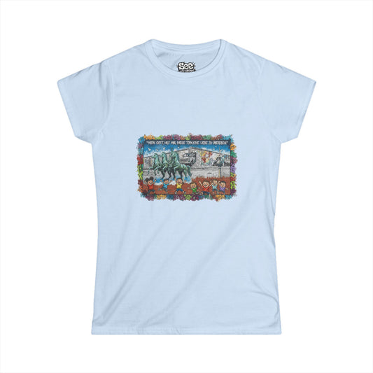 Berlin W - Dynamic Graffiti ART Women T Shirt