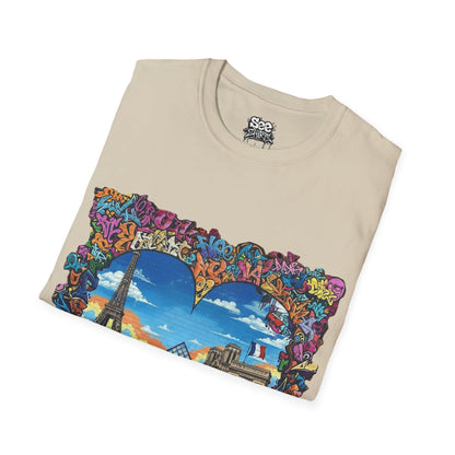 Paris T - Dynamic Graffiti ART Unisex Tee Shirt