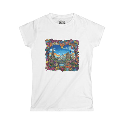 Paris W - Dynamic Graffiti ART Women T Shirt