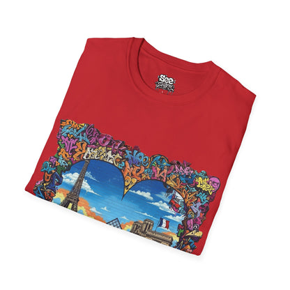 Paris T - Dynamic Graffiti ART Unisex Tee Shirt