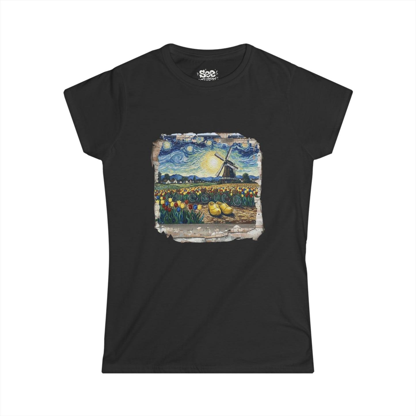 Amsterdam W - Dynamic Graffiti ART Women T Shirt