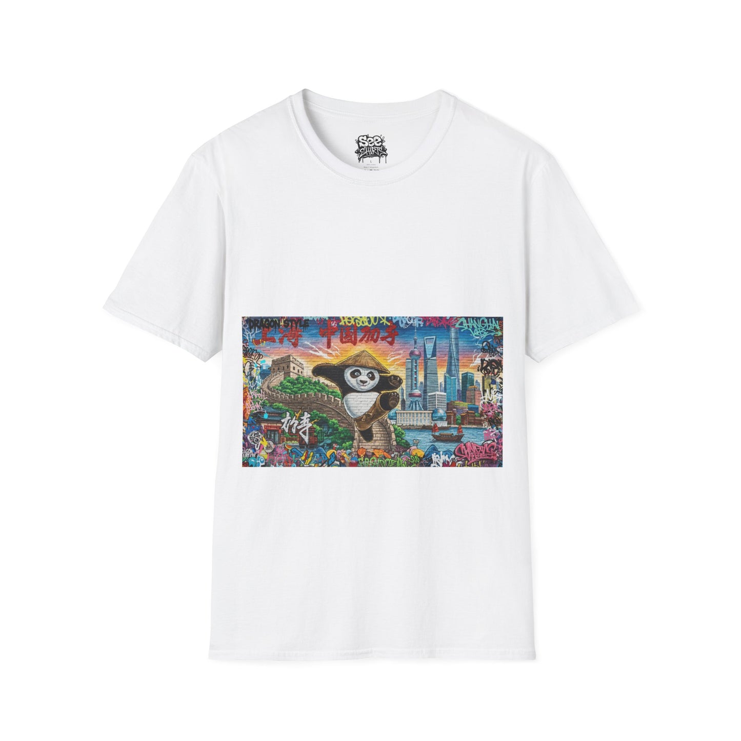 Shanghai T - Dynamic Graffiti ART Unisex Tee Shirt