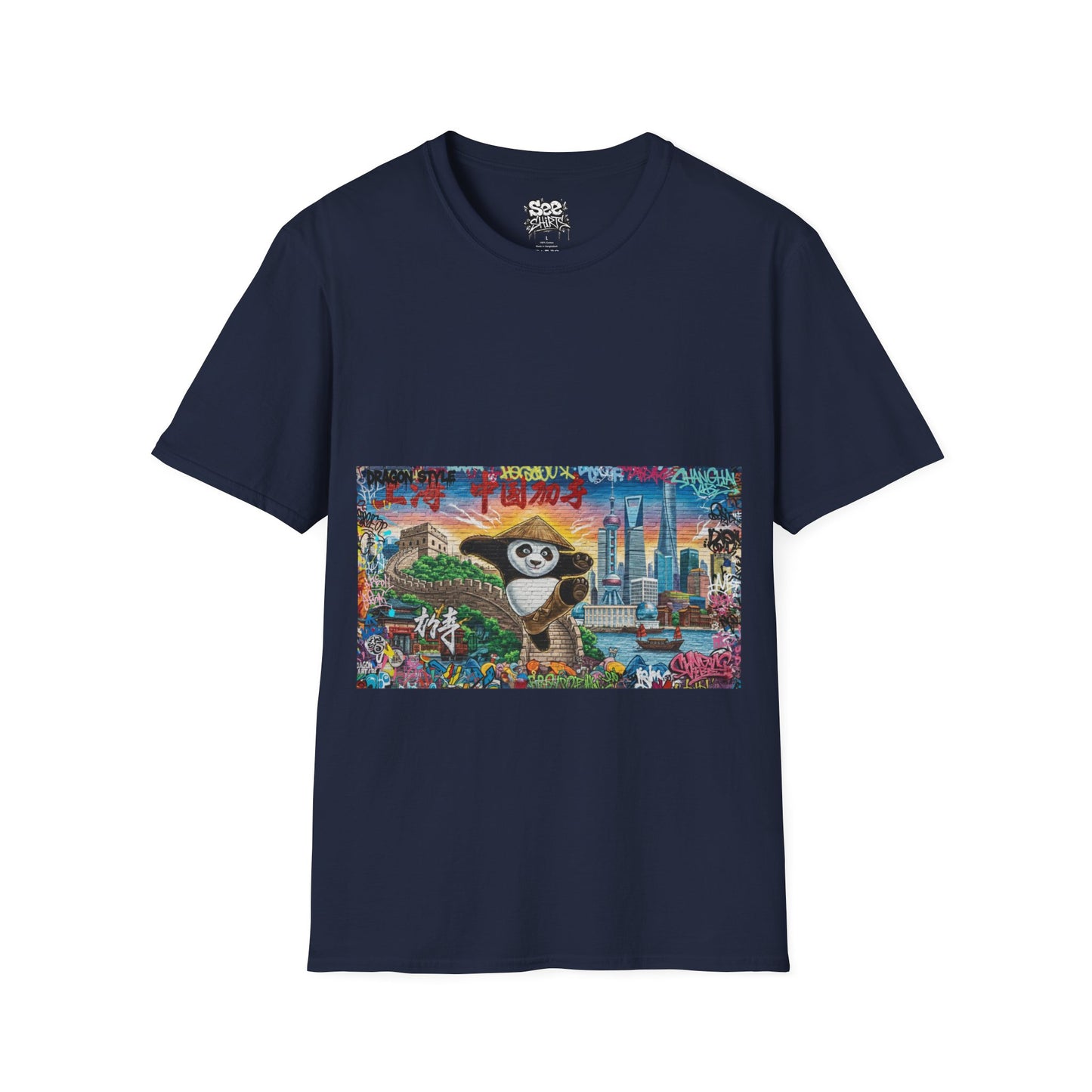 Shanghai T - Dynamic Graffiti ART Unisex Tee Shirt