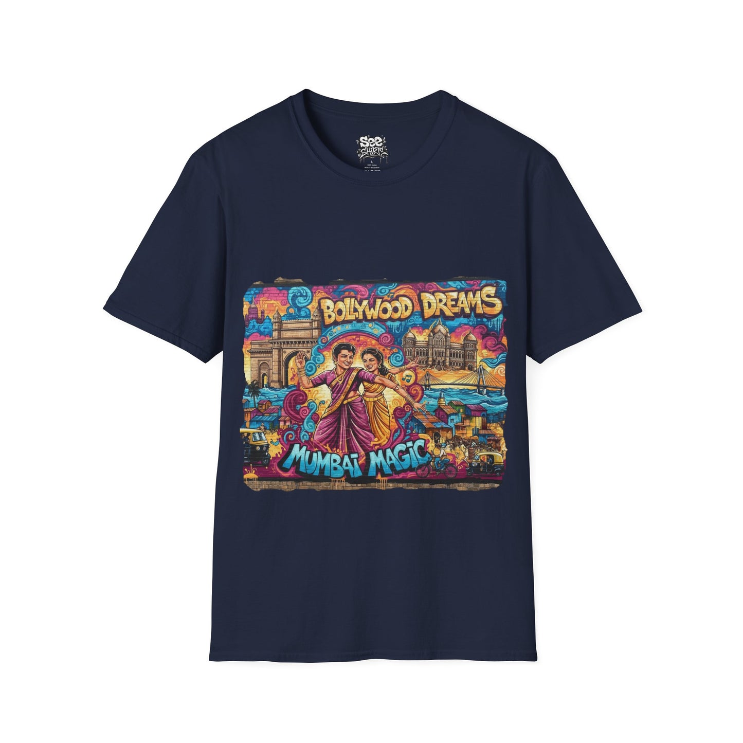 Mumbai T - Dynamic Graffiti ART Unisex Tee Shirt