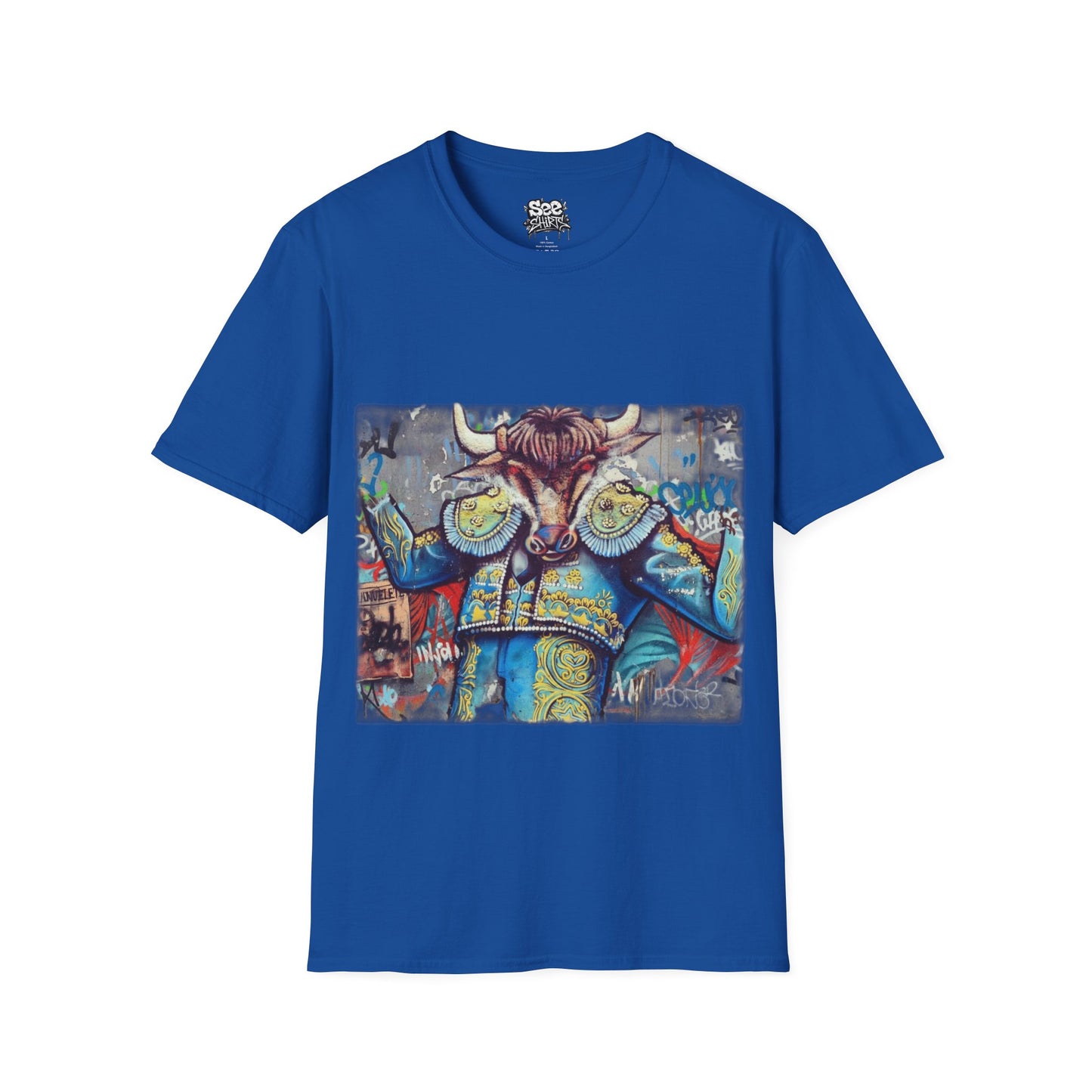 King Bull T - Dynamic Graffiti ART Unisex Tee Shirt