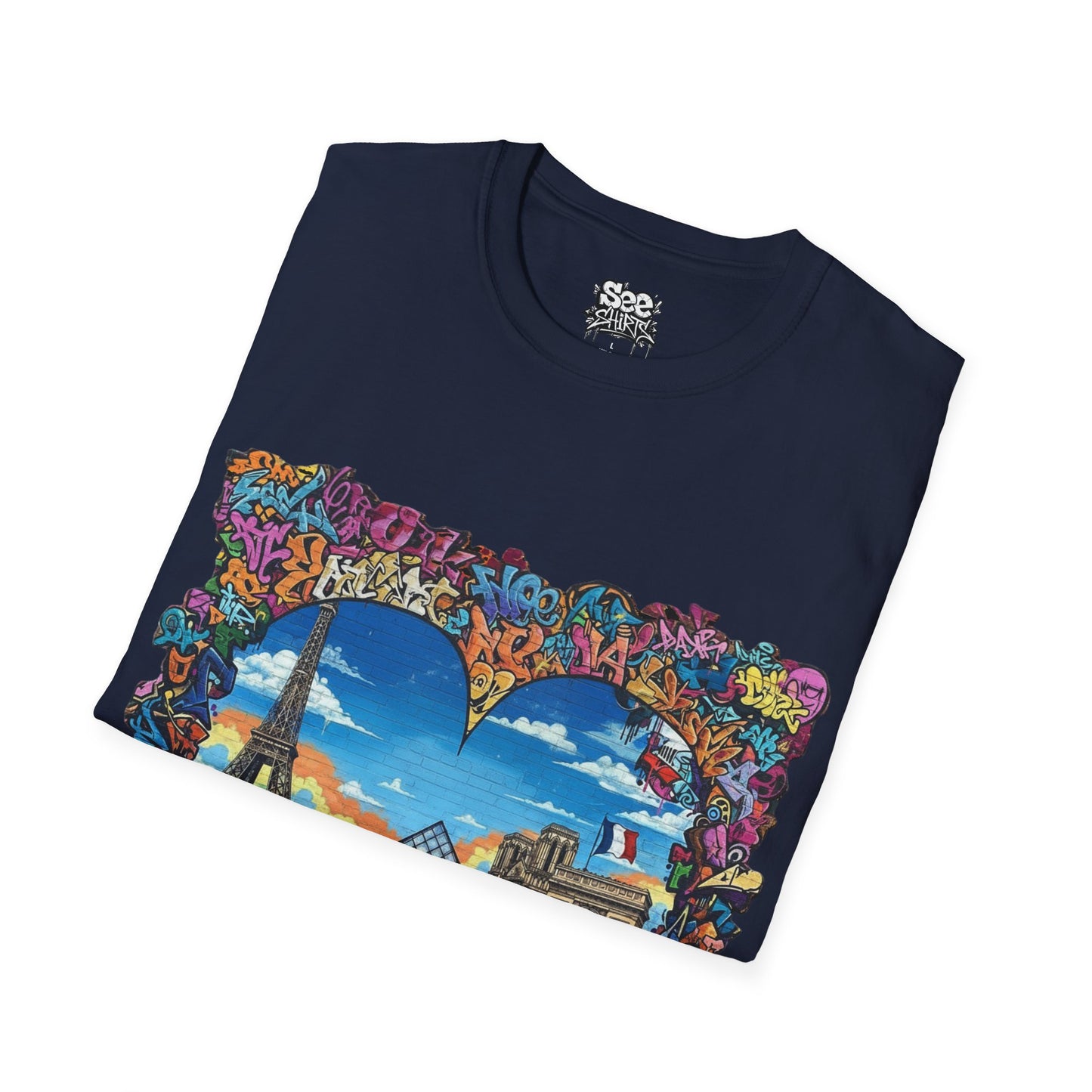 Paris T - Dynamic Graffiti ART Unisex Tee Shirt