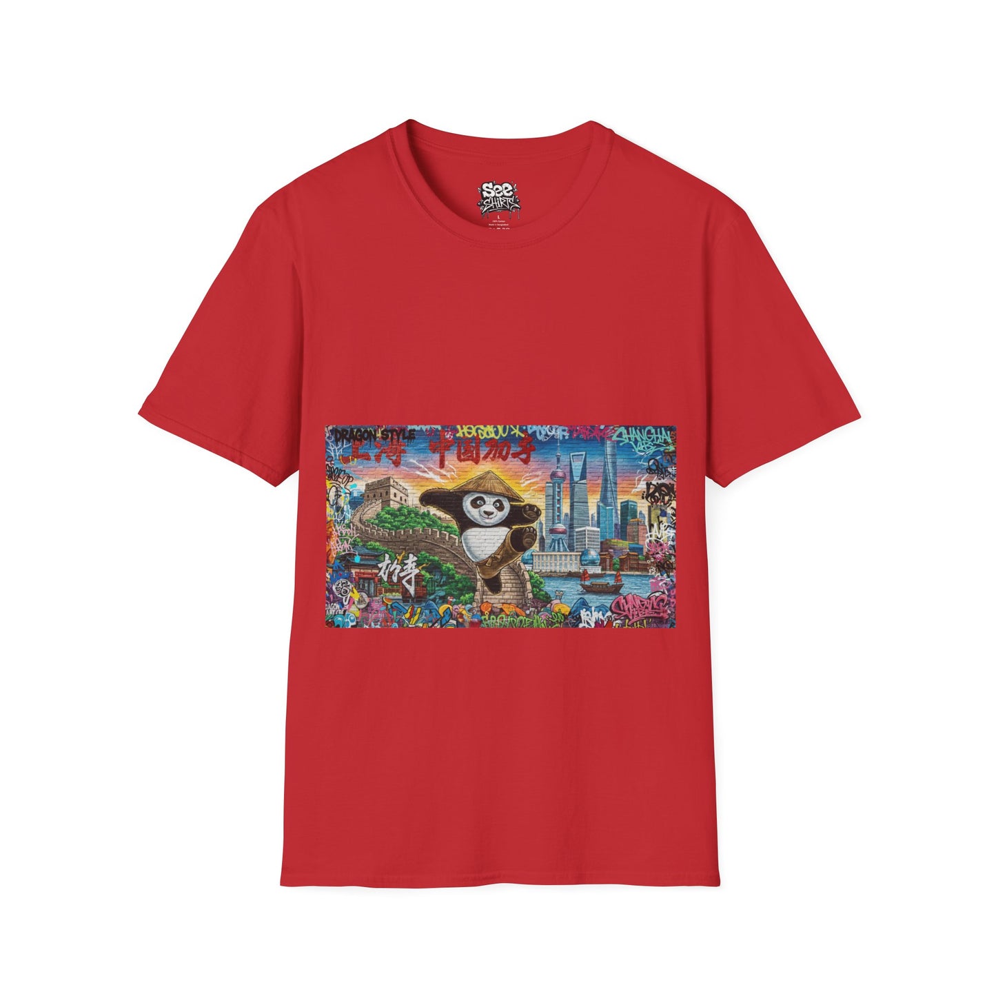 Shanghai T - Dynamic Graffiti ART Unisex Tee Shirt